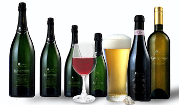 ワイン、ビール、各種酒類